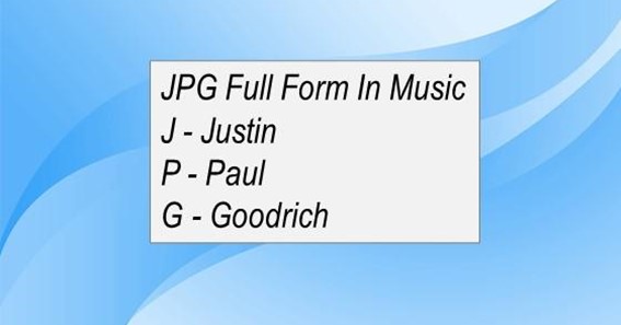 JPG Full Form In Music