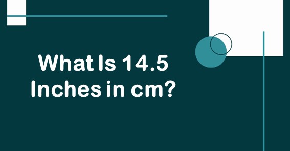 What Is 14.5 Inches in cm