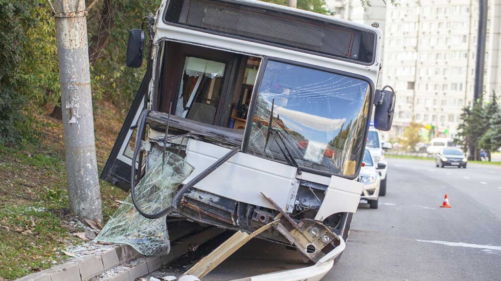 When is a bus accident considered a personal injury?